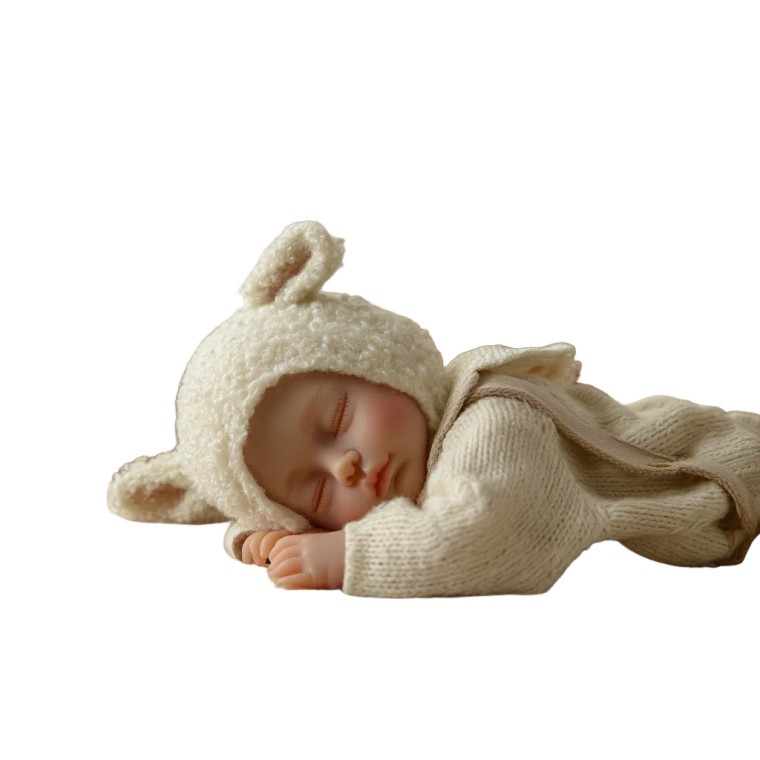 Reborn Baby Sleeping Vinyl Car Decal Sticker – Waterproof & UV-Resistant 8"