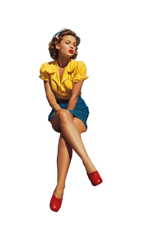 Pin Up Model V7 Vinyl Car Decal Sticker – Waterproof & UV-Resistant 8"