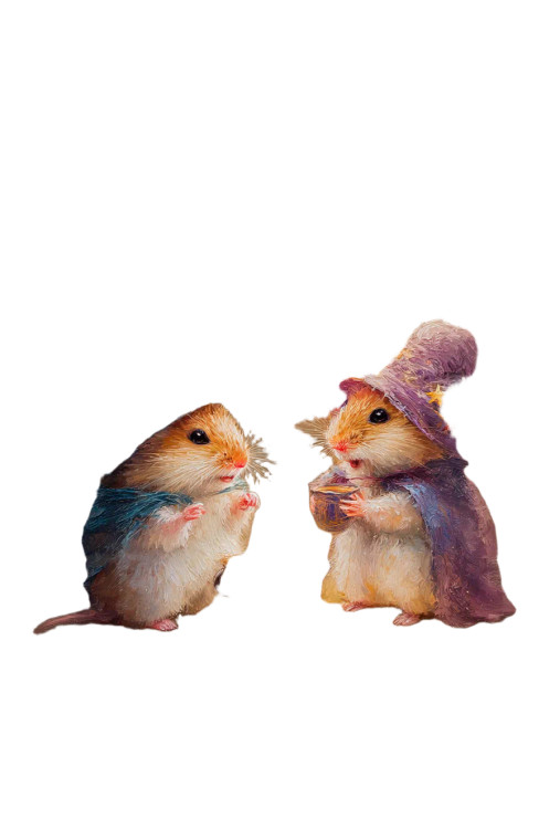 Whimsical Wizard Dormice Vinyl Car Decal Sticker – Waterproof & UV-Resistant 8"