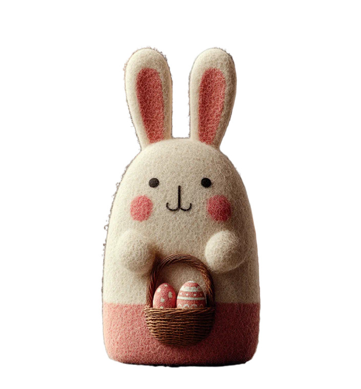 Easter Bunny Basket V9 Vinyl Car Decal Sticker – Waterproof & UV-Resistant 8"