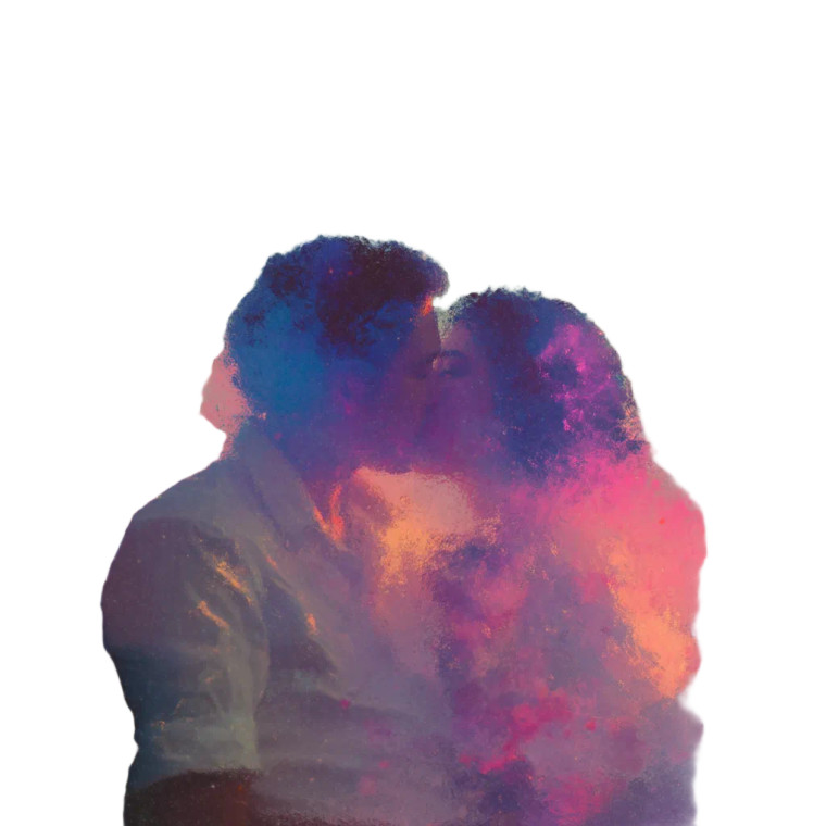 Cosmic Love Kiss Vinyl Car Decal Sticker – Waterproof & UV-Resistant 8"