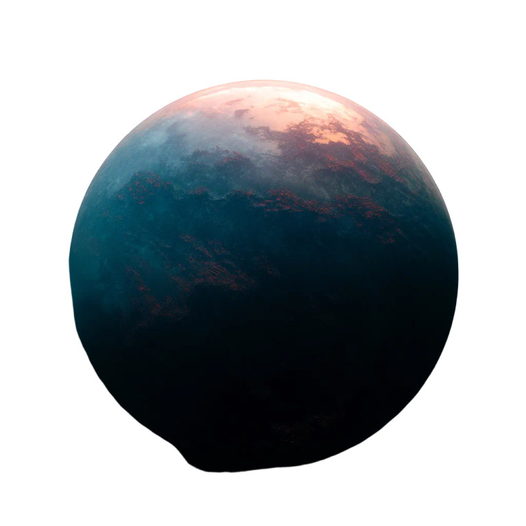 Surreal Exoplanet Vinyl Car Decal Sticker – Waterproof & UV-Resistant 8"