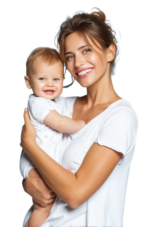 Joyful Mother And Baby Vinyl Car Decal Sticker – Waterproof & UV-Resistant 8"