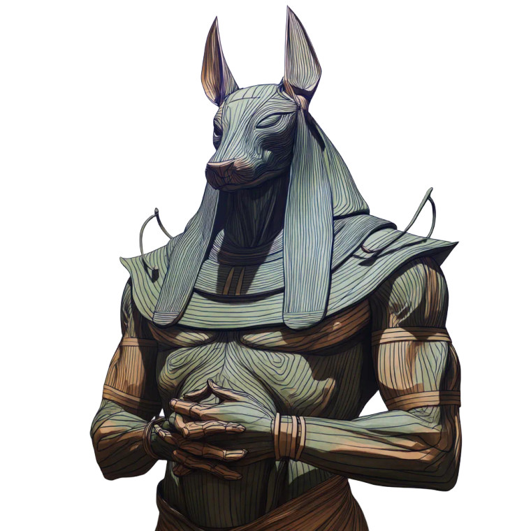 Dark Anubis V2 Vinyl Car Decal Sticker – Waterproof & UV-Resistant 8"