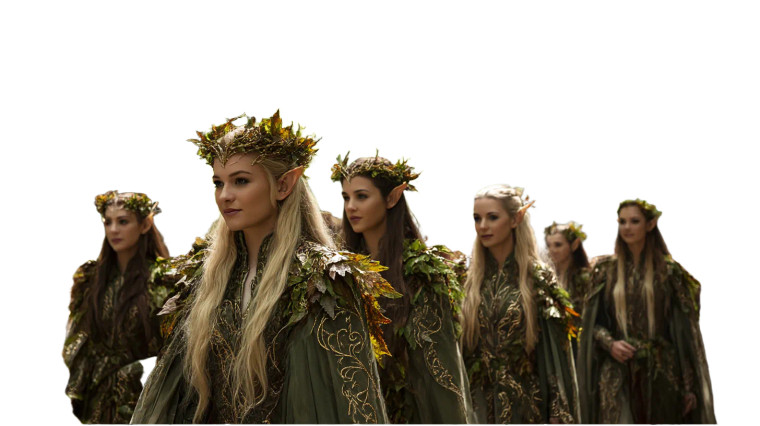 Elven City Walk Vinyl Car Decal Sticker – Waterproof & UV-Resistant 8"