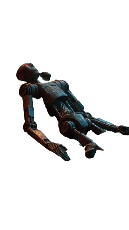 Broken Robot Icon Vinyl Car Decal Sticker – Waterproof & UV-Resistant 8"