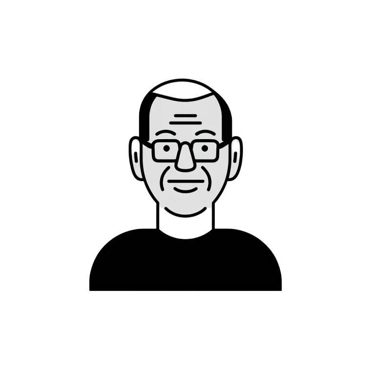 Minimalist Smiling Man V2 Vinyl Car Decal Sticker – Waterproof & UV-Resistant 8"