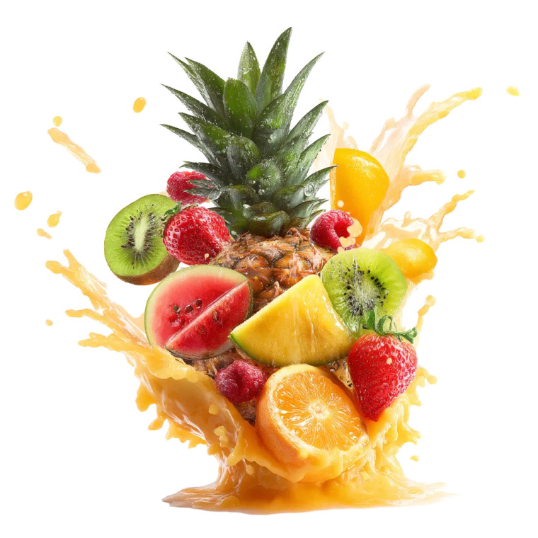 Tropical Fruit Explosion Vinyl Car Decal Sticker – Waterproof & UV-Resistant 8"