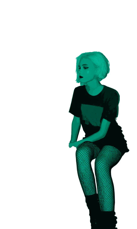 Grunge Punk Muse Vinyl Car Decal Sticker – Waterproof & UV-Resistant 8"