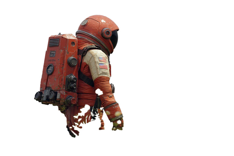 Astronaut In Field V2 Vinyl Car Decal Sticker – Waterproof & UV-Resistant 8"