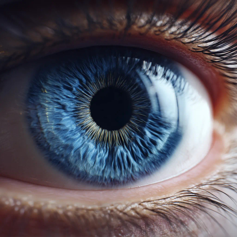 Blue Human Eye Vinyl Car Decal Sticker – Waterproof & UV-Resistant 8"