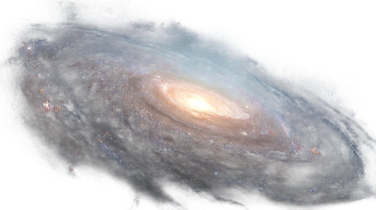 Vibrant Spiral Galaxy Vinyl Car Decal Sticker – Waterproof & UV-Resistant 8"