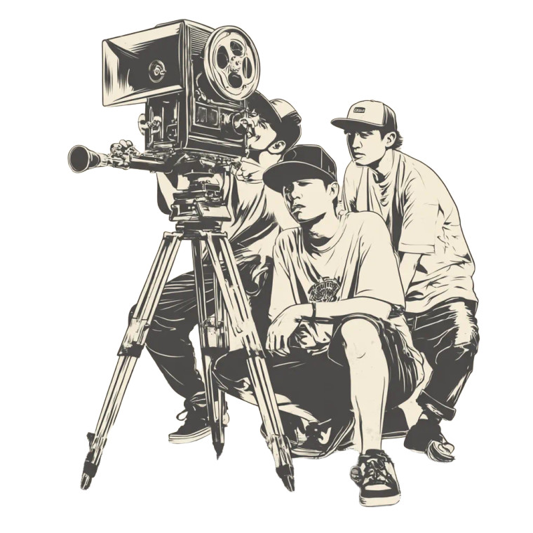 Vintage Camera Operators Vinyl Car Decal Sticker – Waterproof & UV-Resistant 8"
