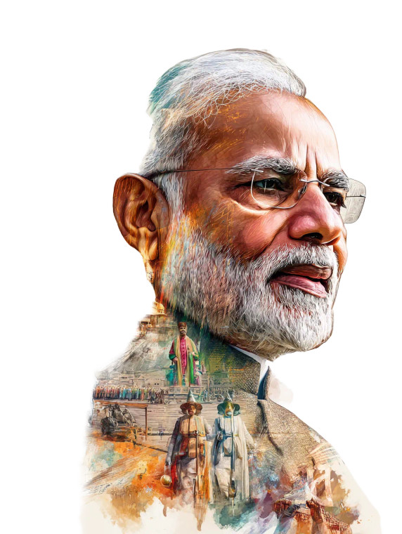 Narendra Modi'S Journey Vinyl Car Decal Sticker – Waterproof & UV-Resistant 8"