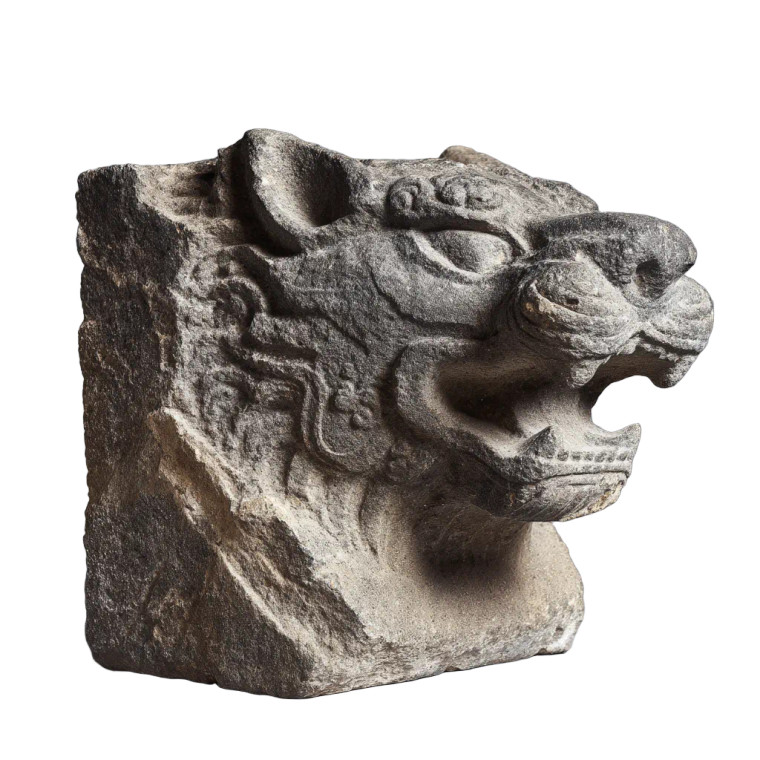 Ancient Tiger Carving Vinyl Car Decal Sticker – Waterproof & UV-Resistant 8"