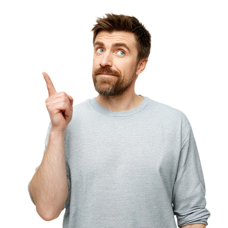 Pointing American Male Vinyl Car Decal Sticker – Waterproof & UV-Resistant 8"