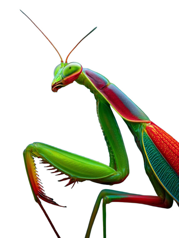 Majestic Aggressive Mantis Vinyl Car Decal Sticker – Waterproof & UV-Resistant 8"