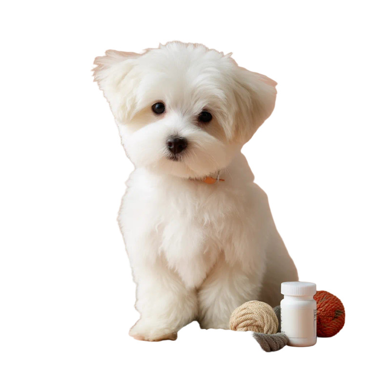 Serene Maltese Puppy Vinyl Car Decal Sticker – Waterproof & UV-Resistant 8"