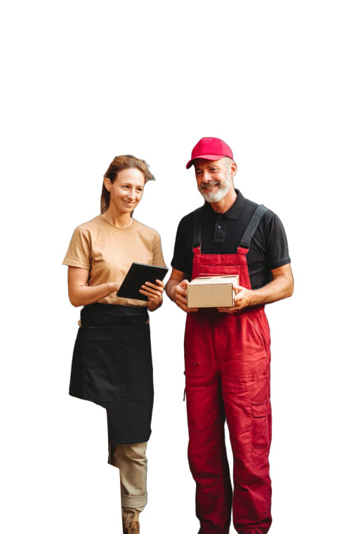 Café Delivery Moment Vinyl Car Decal Sticker – Waterproof & UV-Resistant 8"