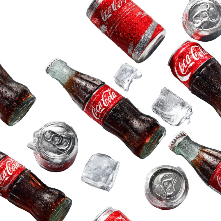 Coca-Cola Flat Lay Vinyl Car Decal Sticker – Waterproof & UV-Resistant 8"