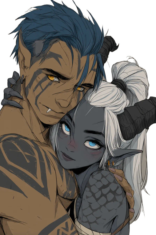 Dnd Romantic Hug Vinyl Car Decal Sticker – Waterproof & UV-Resistant 8"