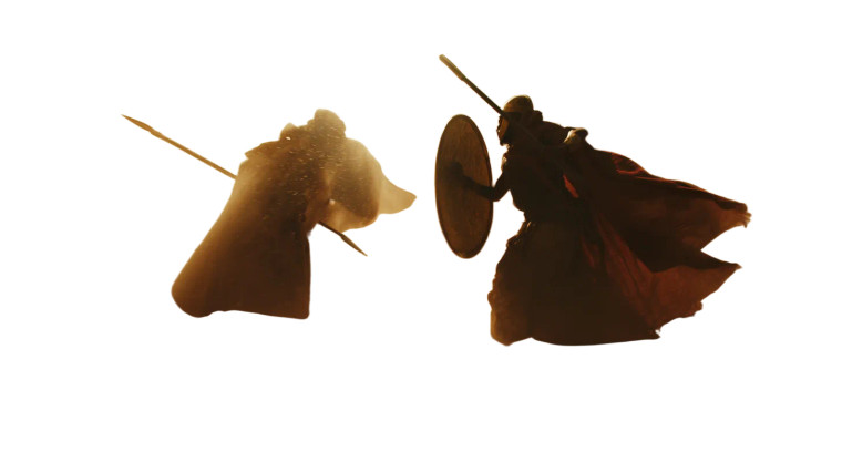 Ancient Warriors Clash V2 Vinyl Car Decal Sticker – Waterproof & UV-Resistant 8"