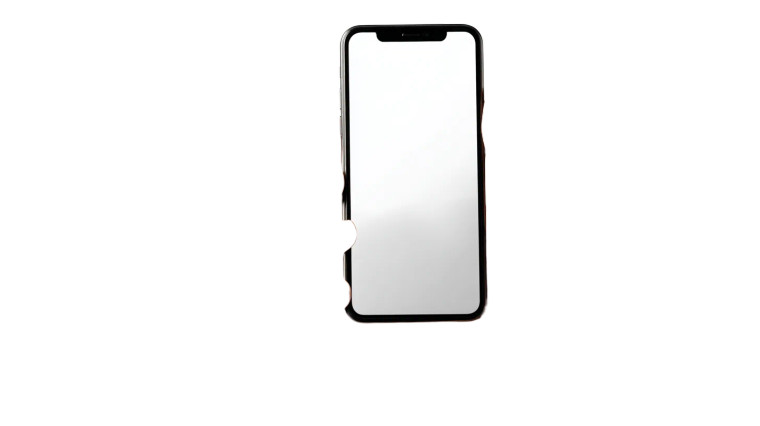 White Mobile Phone Vinyl Car Decal Sticker – Waterproof & UV-Resistant 8"