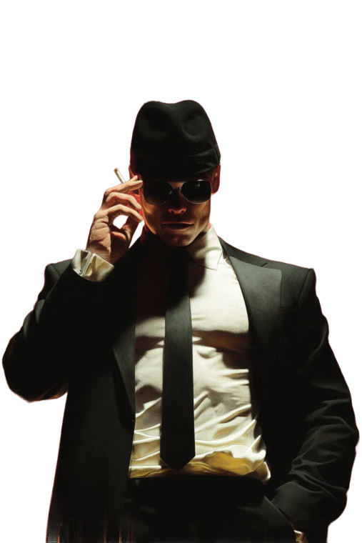 Mafia Man Vinyl Car Decal Sticker – Waterproof & UV-Resistant 8"
