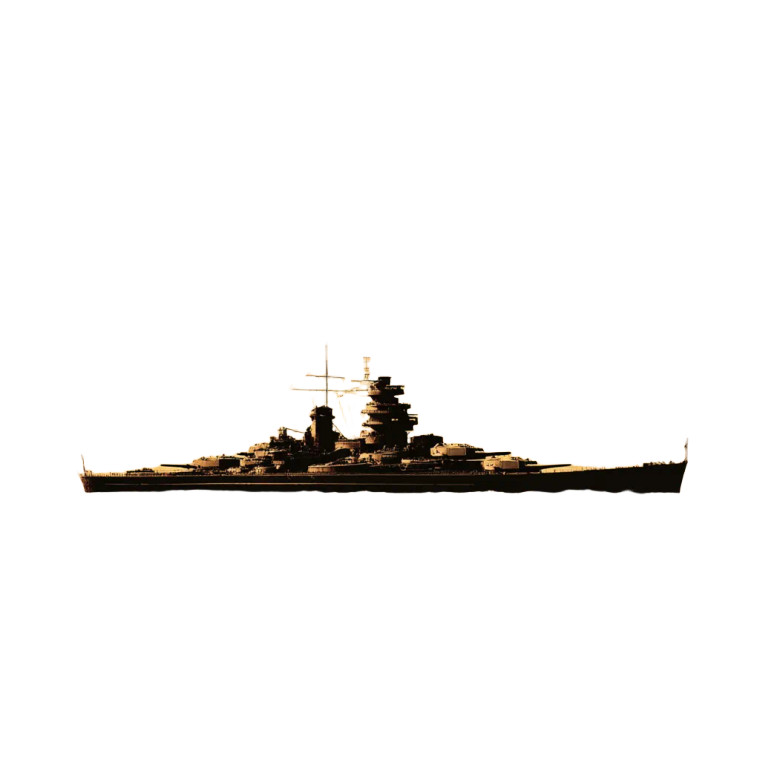 Bismarck Battleship Vinyl Car Decal Sticker – Waterproof & UV-Resistant 8"