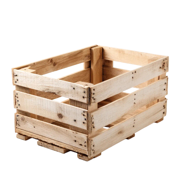 Wooden Crate Vinyl Car Decal Sticker – Waterproof & UV-Resistant 8"