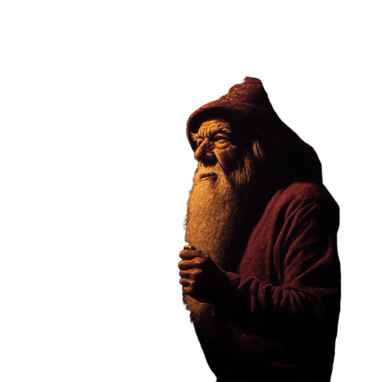 Wizard At Window Vinyl Car Decal Sticker – Waterproof & UV-Resistant 8"