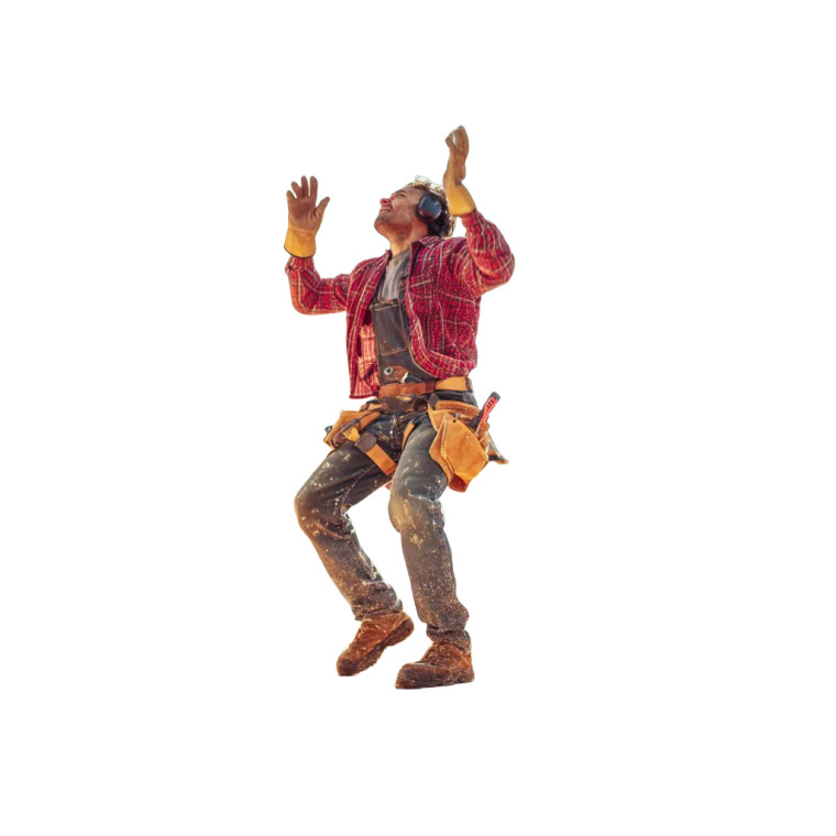 Dancing Roofer Vinyl Car Decal Sticker – Waterproof & UV-Resistant 8"