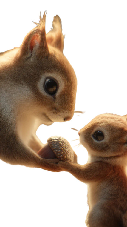 Mother Squirrel'S Gift Vinyl Car Decal Sticker – Waterproof & UV-Resistant 8"