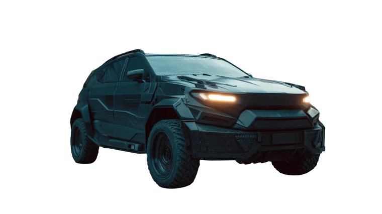 Futuristic Cyberpunk Suv Vinyl Car Decal Sticker – Waterproof & UV-Resistant 8"