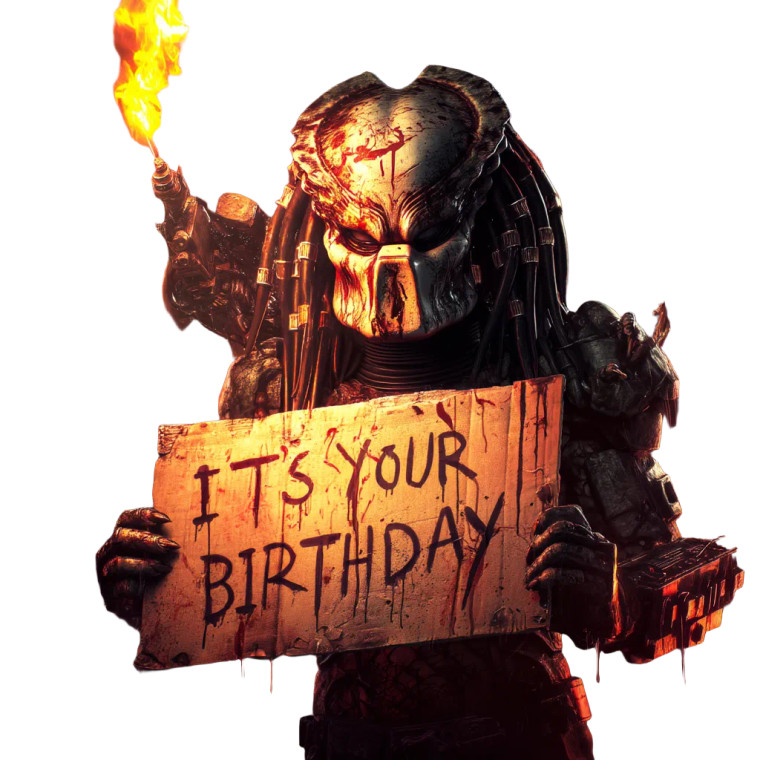 Predator Birthday Sign Vinyl Car Decal Sticker – Waterproof & UV-Resistant 8"