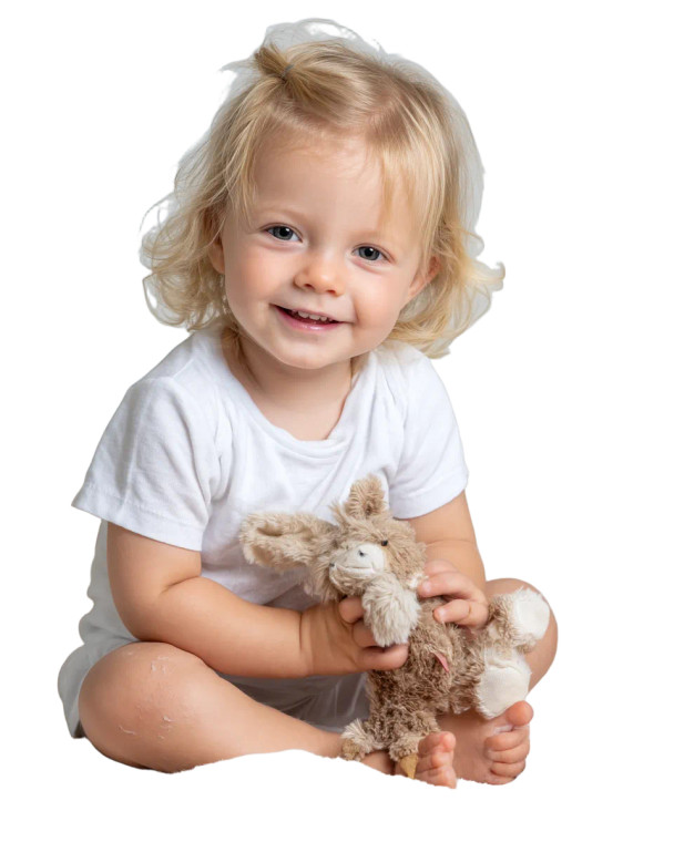 Smiling Blonde Baby Vinyl Car Decal Sticker – Waterproof & UV-Resistant 8"