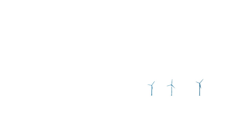 Sea Wind Turbines Vinyl Car Decal Sticker – Waterproof & UV-Resistant 8"