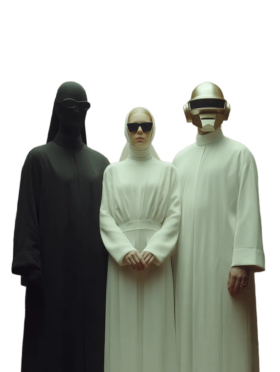 Daft Punk Garden Vinyl Car Decal Sticker – Waterproof & UV-Resistant 8"