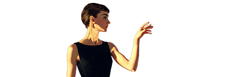 Audrey Hepburn'S Shadow Art Vinyl Car Decal Sticker – Waterproof & UV-Resistant 8"