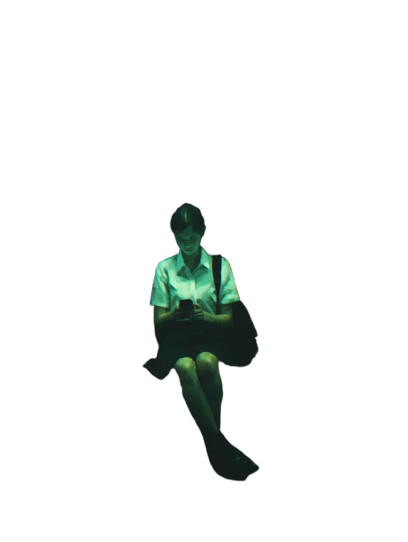 Girl On Train Vinyl Car Decal Sticker – Waterproof & UV-Resistant 8"