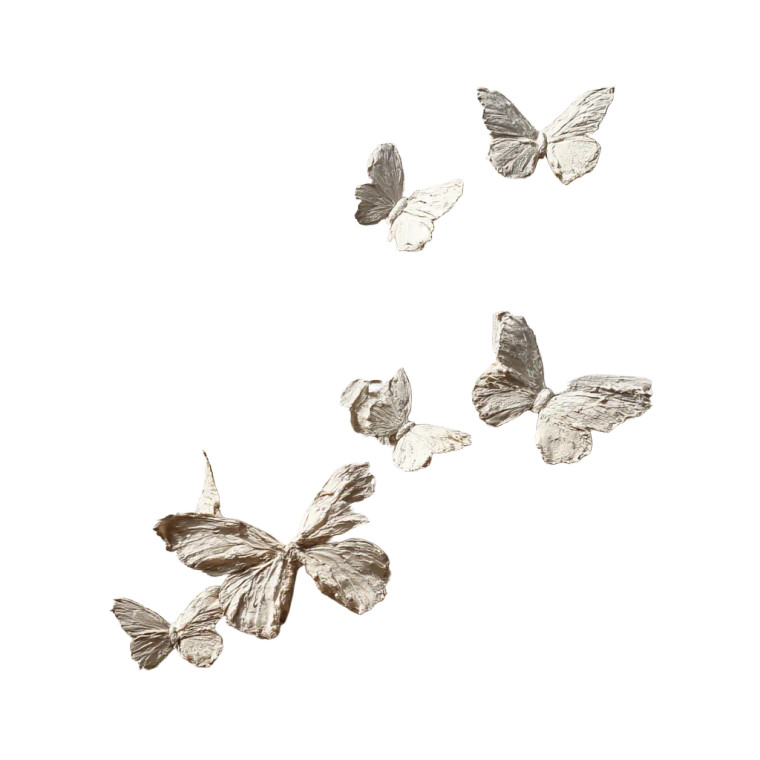 Textured Butterfly Canvas Vinyl Car Decal Sticker – Waterproof & UV-Resistant 8"