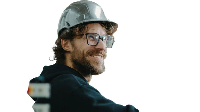 Smiling Electricians Working Vinyl Car Decal Sticker – Waterproof & UV-Resistant 8"