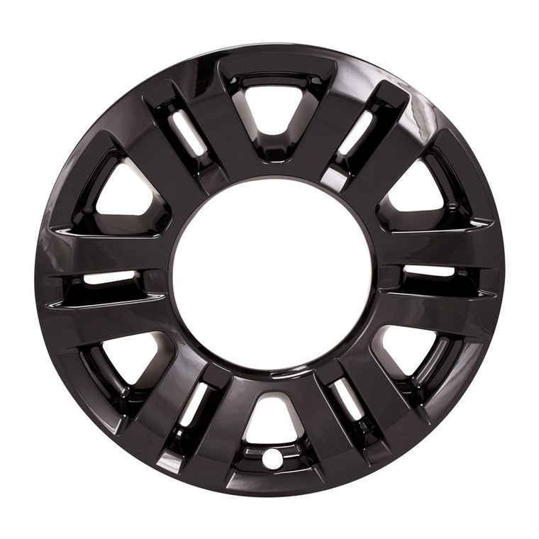 Gloss Black Wheel Skin | Fits 17 Inch F-350/F-250 Super Duty 17-19 | Snap-On, 6-Spoke, Set Of 4