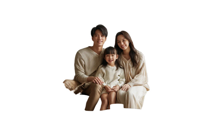 Family On Sofa V2 Vinyl Car Decal Sticker – Waterproof & UV-Resistant 8"