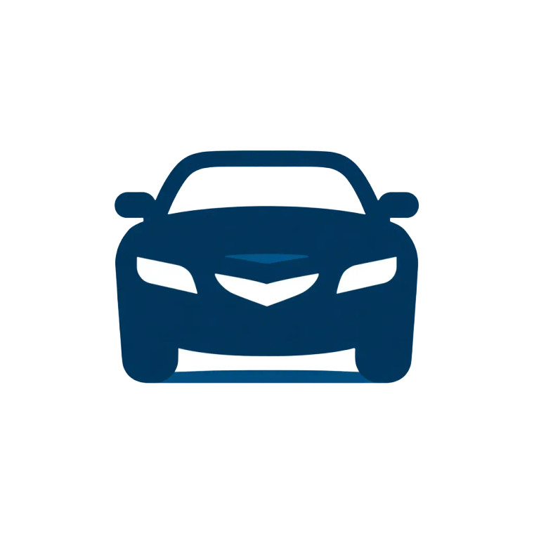 Modern Car Icon Vinyl Car Decal Sticker – Waterproof & UV-Resistant 8"