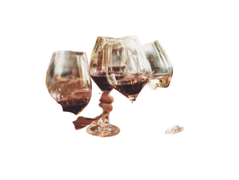 Toasting With Wine Vinyl Car Decal Sticker – Waterproof & UV-Resistant 8"