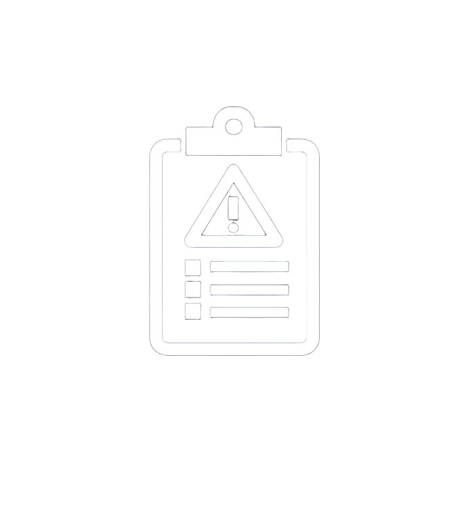 Checklist Warning Icon Vinyl Car Decal Sticker – Waterproof & UV-Resistant 8"