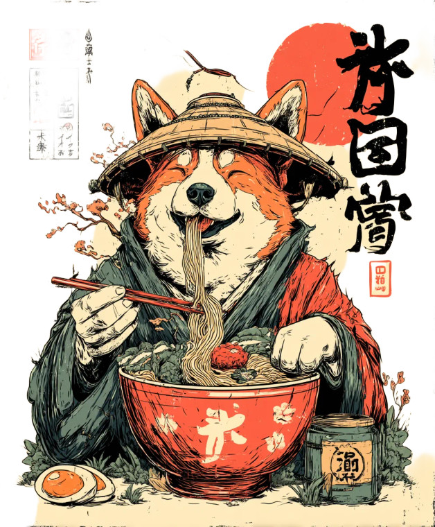 Cute Samurai Corgi Vinyl Car Decal Sticker – Waterproof & UV-Resistant 8"