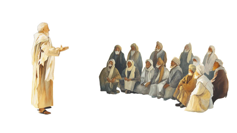 Biblical Desert Scene Vinyl Car Decal Sticker – Waterproof & UV-Resistant 8"