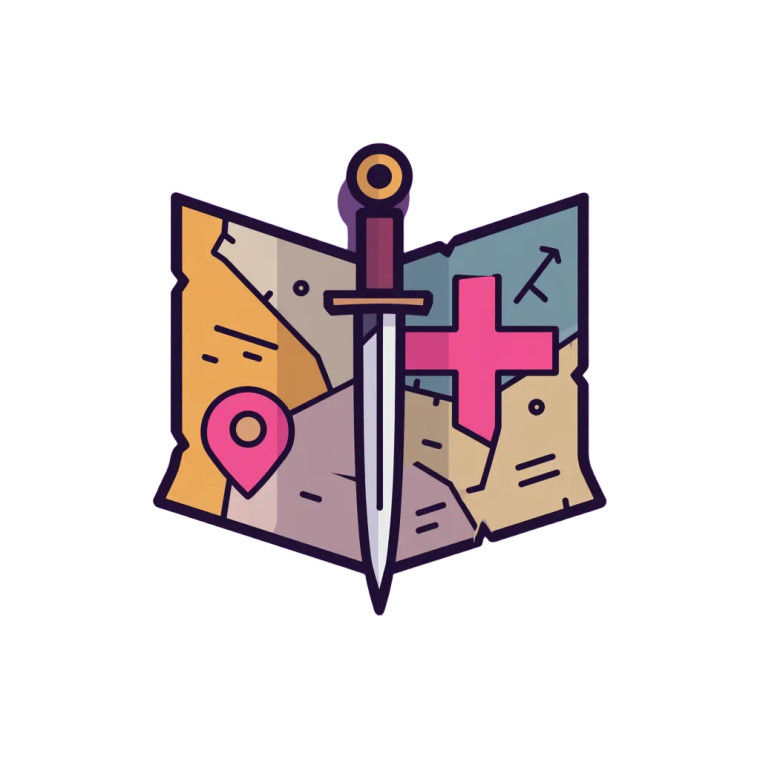 Treasure Map Logo Vinyl Car Decal Sticker – Waterproof & UV-Resistant 8"